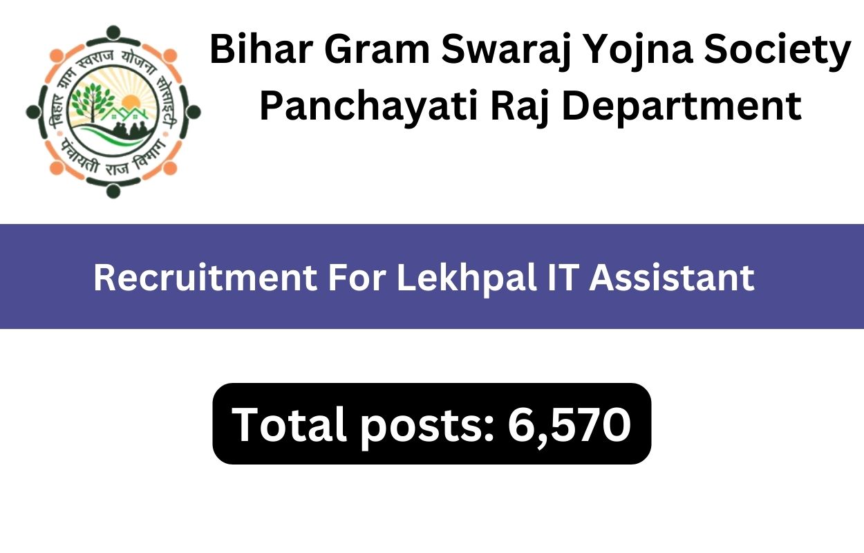 BGSYS Lekhpal IT Assistant Vacancy 2024 Apply Online