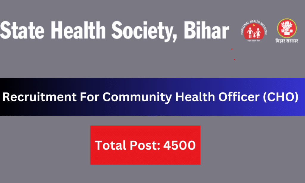 Bihar SHSB CHO Exam 2024 Online Form